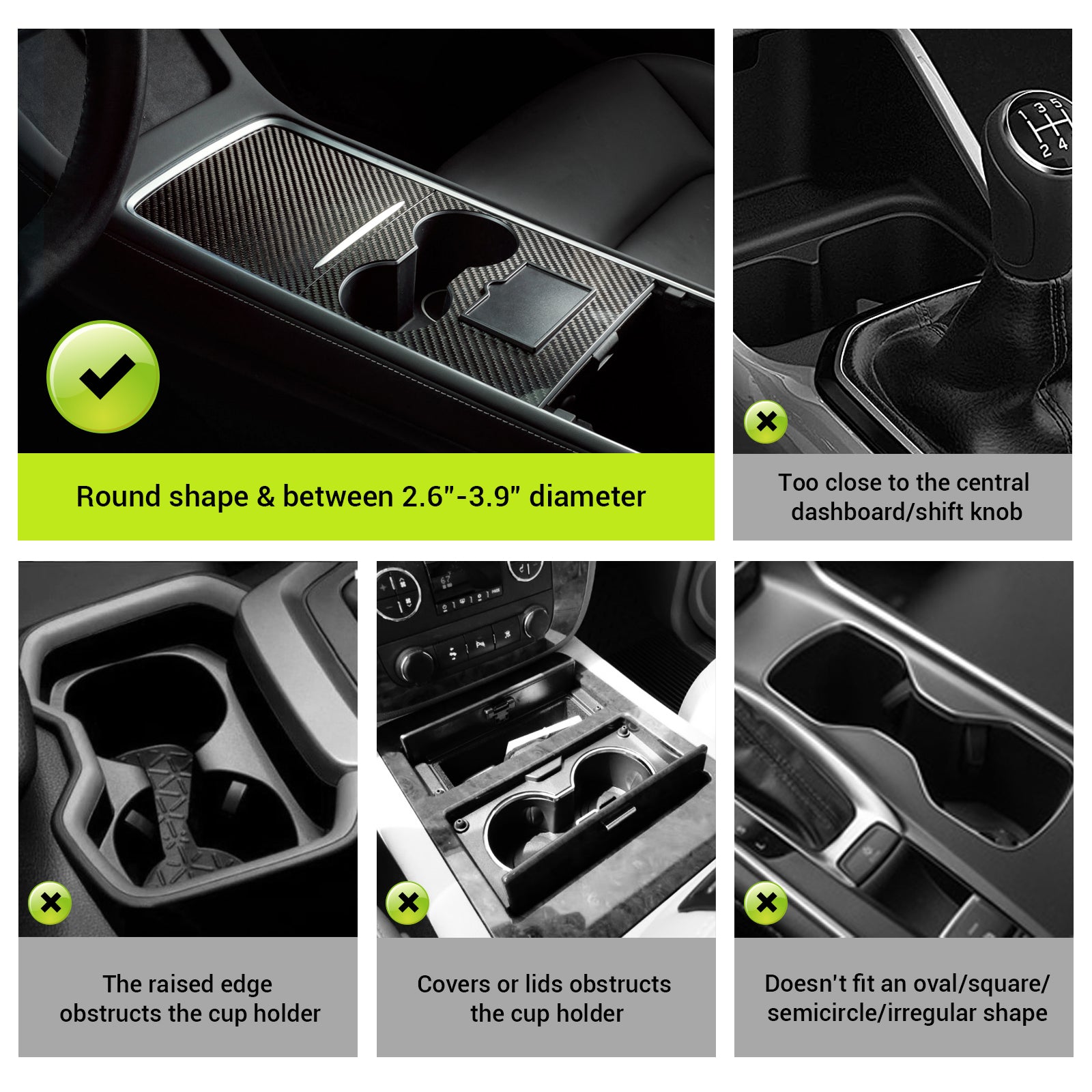 SodaRide Family Set Car Cup Holder