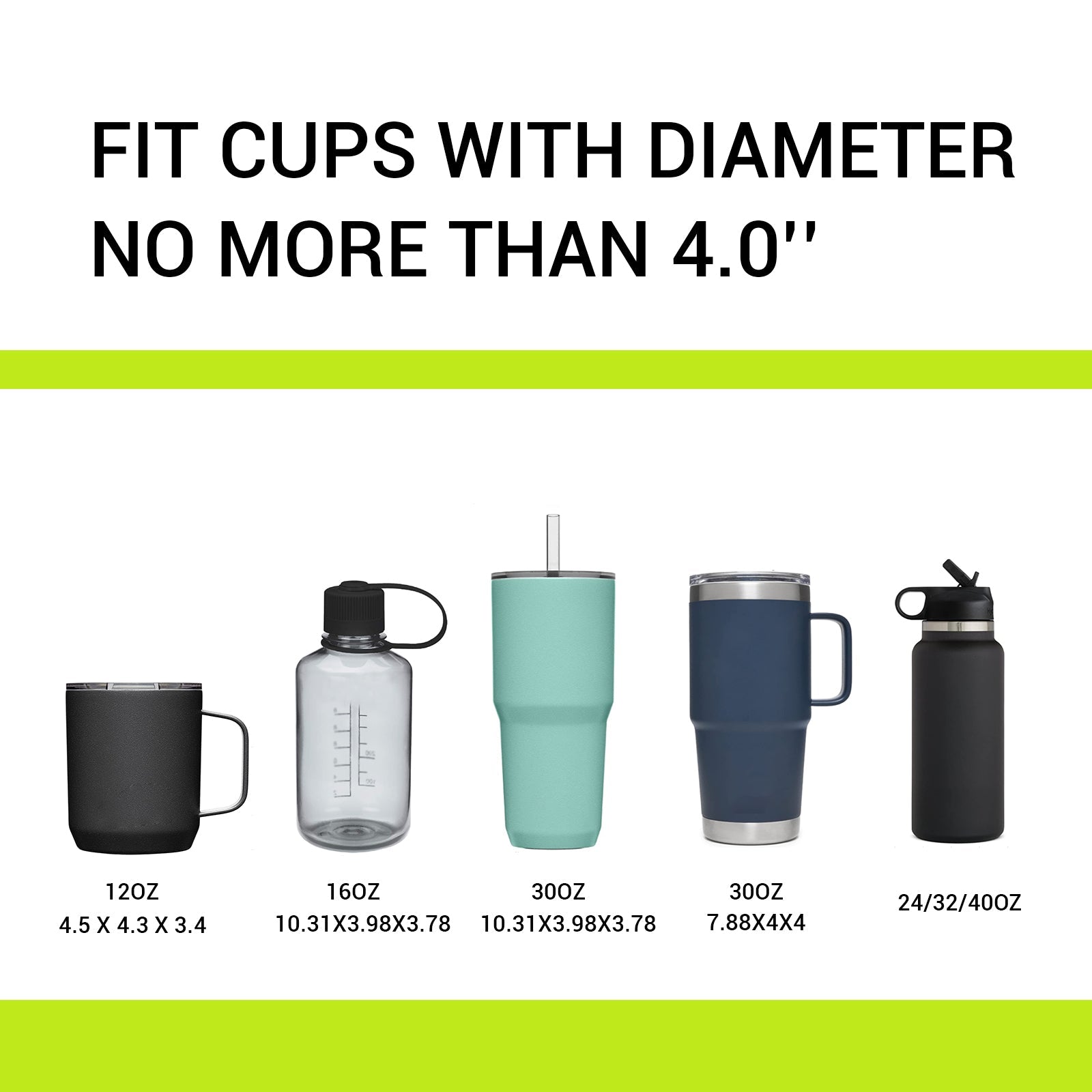 SodaRide Family Set Car Cup Holder